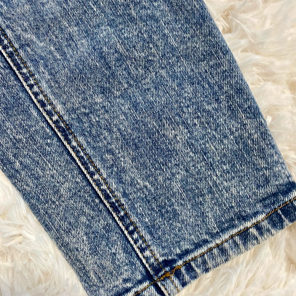ASOS Denim Ripped Blue High Waisted Jeans - Picture 4 of 4
